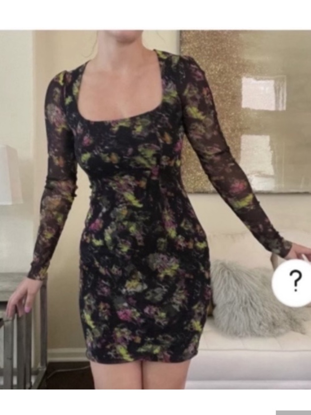 Jean Paul Gaultier Multi Color Floral Dress😍😍